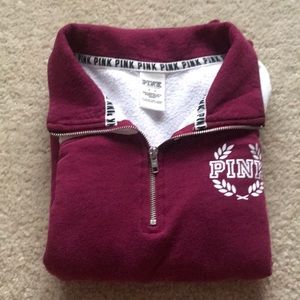 Burgundy zip up